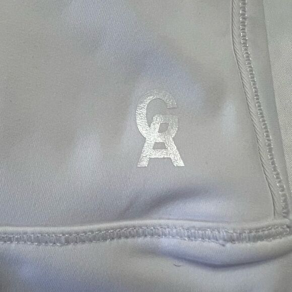 Good American ESSENTIAL BIKE SHORT White  Athleisure Athletic Shorts Size Small - Picture 10 of 15